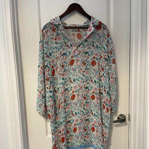 Floral Swimsuit Cover-Up, One Size